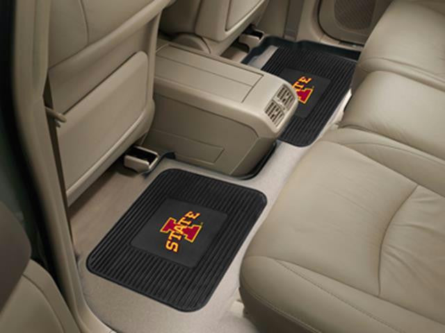 FanMats Iowa State University  Backseat Utility Mats 2 Pack 14x17