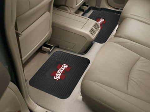 FanMats Mississippi State University  Backseat Utility Mats 2 Pack 14x17