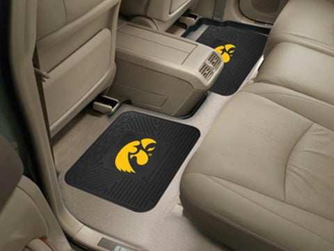 FanMats University of Iowa  Backseat Utility Mats 2 Pack 14x17