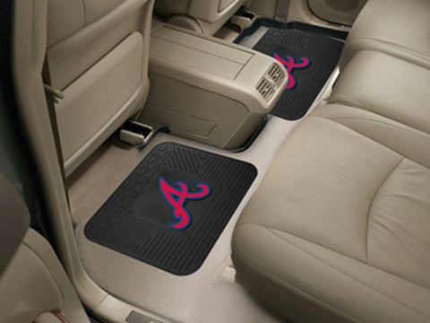 FanMats MLB - Atlanta Braves  Backseat Utility Mats 2 Pack 14x17