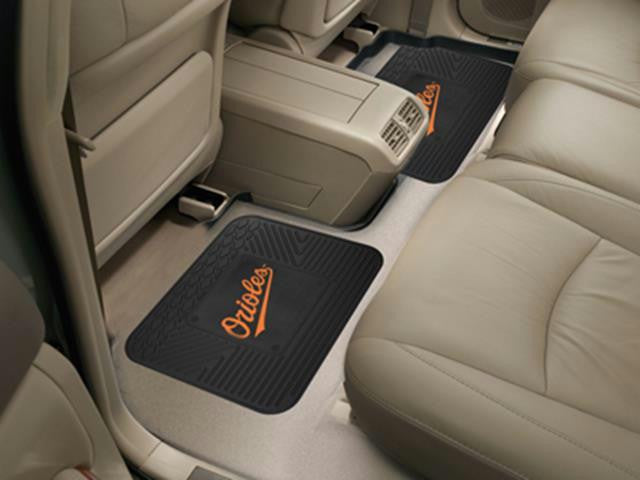 FanMats MLB - Baltimore Orioles  Backseat Utility Mats 2 Pack 14x17