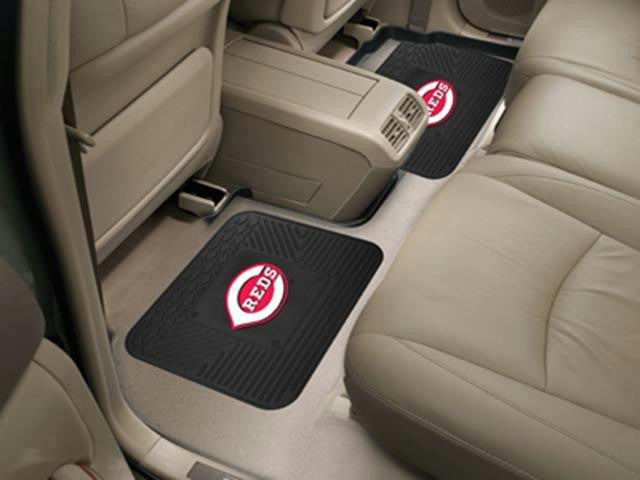 FanMats MLB - Cincinnati Reds  Backseat Utility Mats 2 Pack 14x17