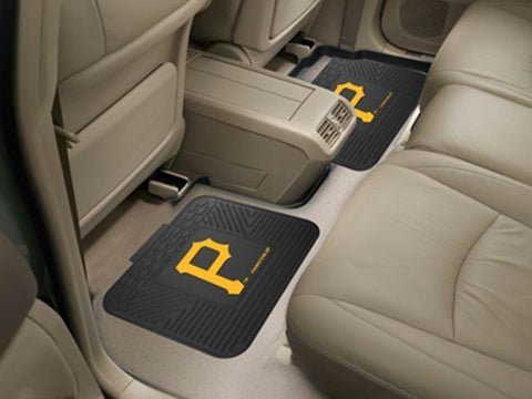 FanMats MLB - Pittsburgh Pirates  Backseat Utility Mats 2 Pack 14x17