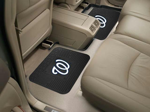 FanMats MLB - Washington Nationals  Backseat Utility Mats 2 Pack 14x17