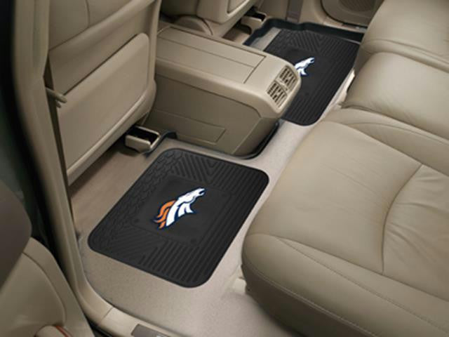 FanMats NFL - Denver Broncos  Backseat Utility Mats 2 Pack 14x17