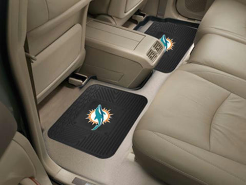 FanMats NFL - Miami Dolphins  Backseat Utility Mats 2 Pack 14x17