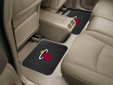 FanMats NBA - Miami Heat  Backseat Utility Mats 2 Pack 14x17