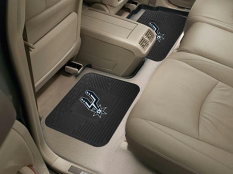 FanMats NBA - San Antonio Spurs  Backseat Utility Mats 2 Pack 14x17