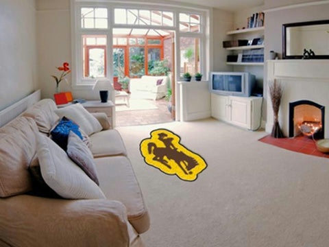 FanMats University of Wyoming Nylon Carpet Mascot Mat approx 36x36