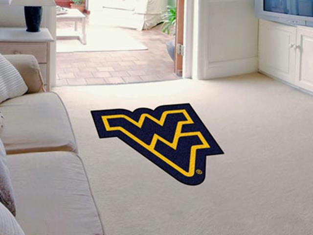 FanMats West Virginia University Nylon Carpet Mascot Mat approx 36x36