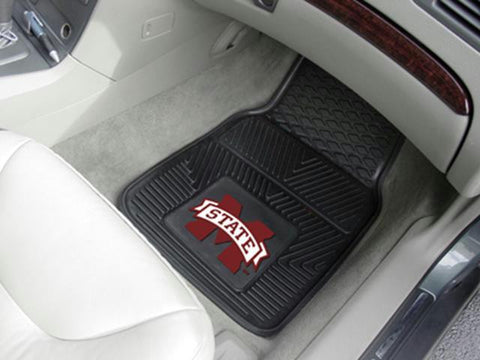 FanMats Mississippi State Heavy Duty 2-Piece Vinyl Car Mats 18x27