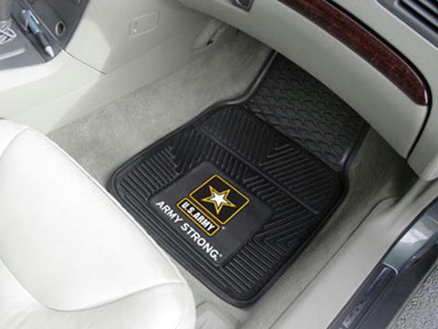 FanMats Army Heavy Duty 2-Piece Vinyl Car Mats 18x27