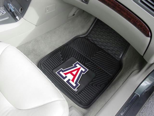 FanMats University of Arizona Heavy Duty 2-Piece Vinyl Car Mats 18x27