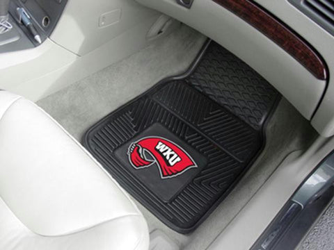 FanMats Western Kentucky University Heavy Duty 2-Piece Vinyl Car Mats 18x27