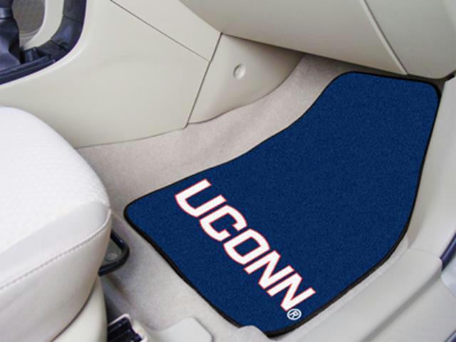 FanMats University of Connecticut 2-piece Carpeted Car Mats 18x27