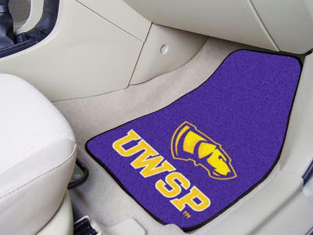 FanMats Wisconsin-Stevens Point 2-piece Carpeted Car Mats 18x27