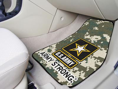 FanMats Army 2-piece Carpeted Car Mats 18x27