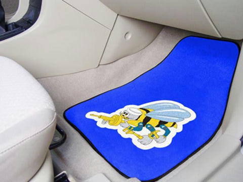 FanMats NAVY 2-piece Carpeted Car Mats 18x27