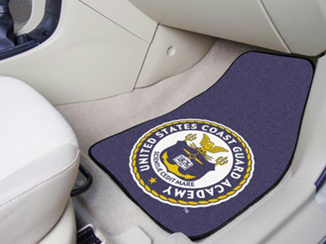 FanMats US Coast Guard 2-pc Printed Carpet Car Mats 18x27