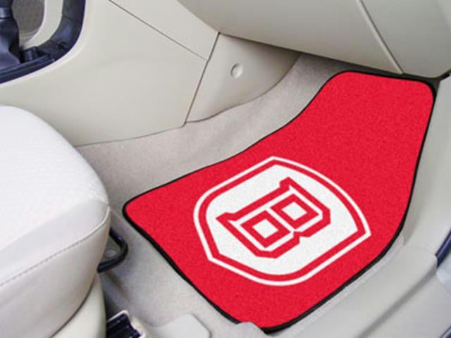 FanMats Bradley University 2-piece Carpeted Car Mats 18x27