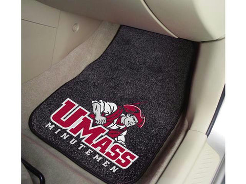 FanMats UMass 2-piece Carpeted Car Mats 18x27