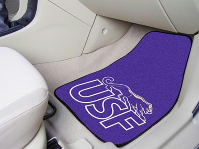 FanMats University of Sioux Falls 2-piece Carpeted Car Mats 18x27