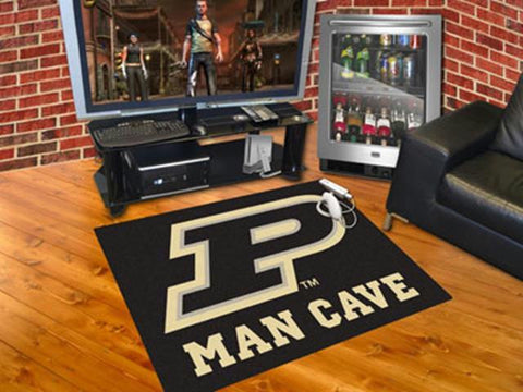 FanMats Purdue  \'P\' Man Cave All-Star Mat 34x45