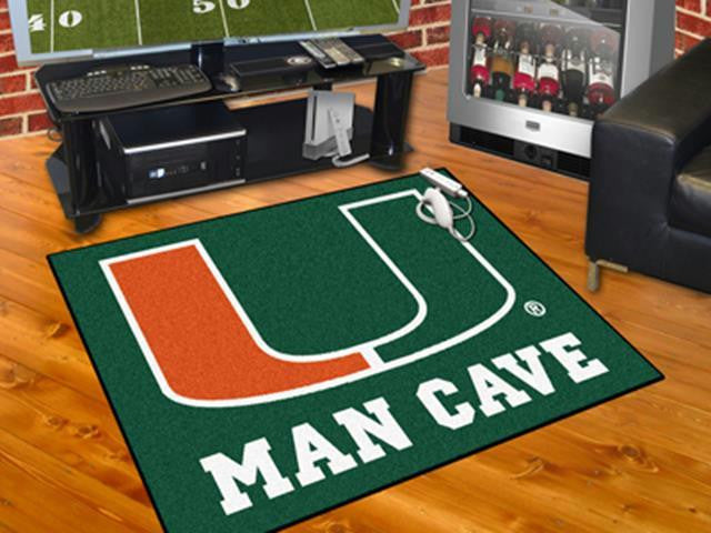 FanMats  University of Miami  Man Cave All-Star Mat 34x45