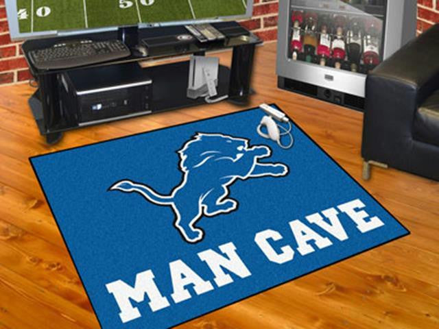 FanMats  NFL - Detroit Lions Man Cave All-Star Mat 34x45