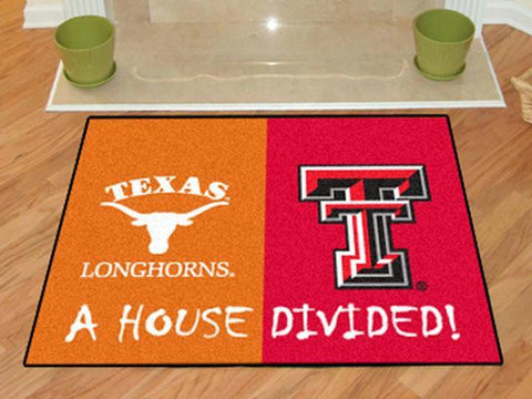 FanMats Texas-Texas Tech House Divided Rugs 34x45