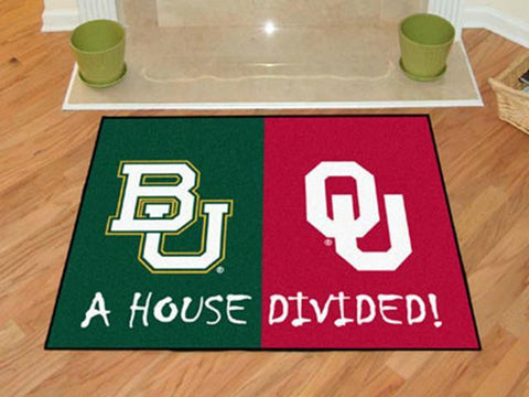 FanMats Baylor - Oklahoma House Divided Rugs 34x45