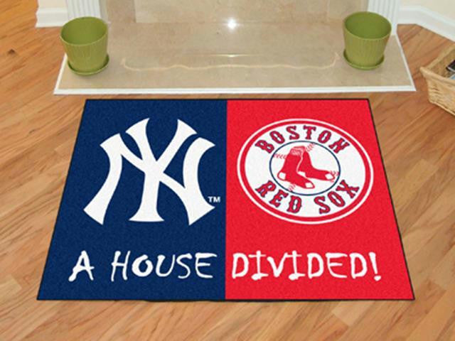 FanMats MLB - New York Yankees - MLB - Boston Red Sox House Divided Rugs 34x45