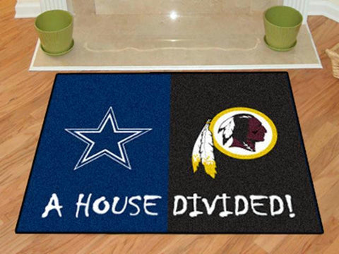 FanMats NFL - Dallas Cowboys-Washington Redskins House Divided Rugs 34x45