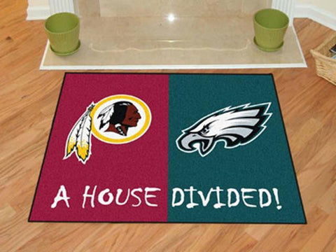 FanMats NFL - Washington Redskins - Philadelphia Eagles House Divided Rugs 34x45