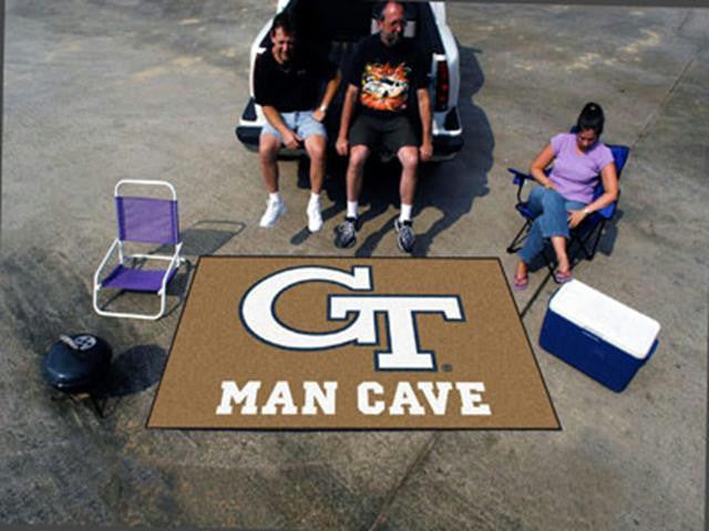 FanMats  Georgia Tech  Man Cave UltiMat Rug 60x96