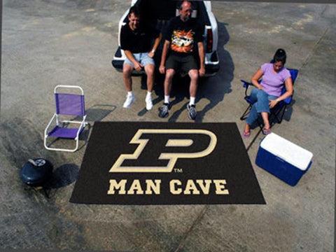 FanMats Purdue  \'P\' Man Cave UltiMat Rug 60x96