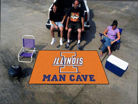 FanMats  University of Illinois  Man Cave UltiMat Rug 60x96