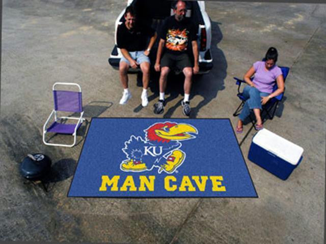 FanMats  University of Kansas  Man Cave UltiMat Rug 60x96