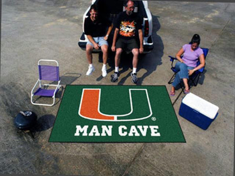 FanMats  University of Miami  Man Cave UltiMat Rug 60x96