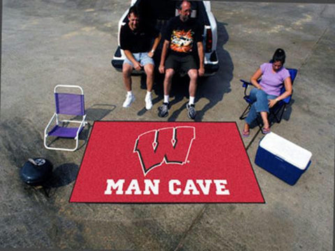 FanMats  University of Wisconsin  Man Cave UltiMat Rug 60x96