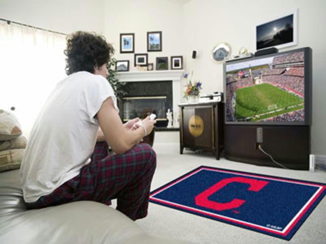 FanMats MLB - Cleveland Indians Block-C Rug 4x6 46x72