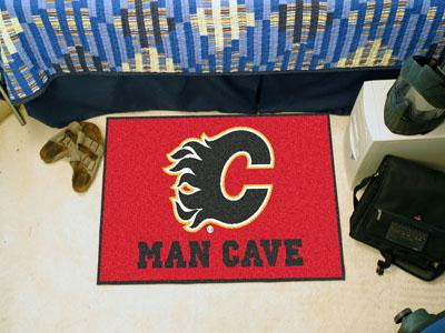 FanMats  Calgary Flames Man Cave Starter Rug 19x30