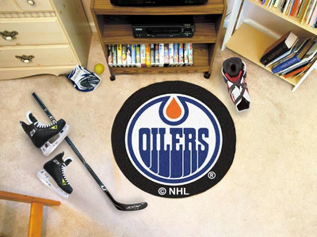 FanMats Edmonton Oilers Puck Mat  27 diameter