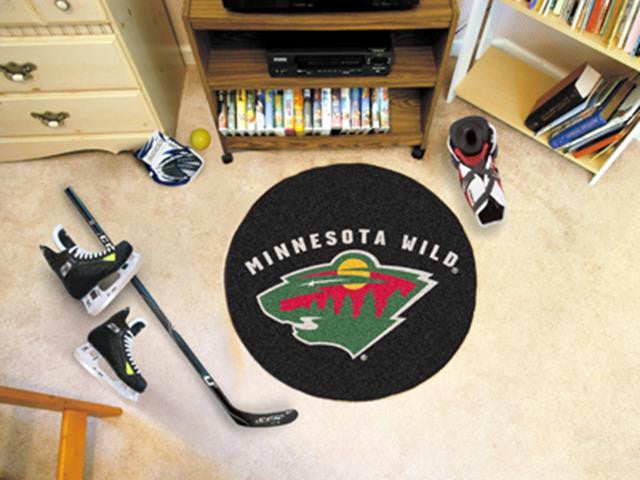 FanMats Minnesota Wild Puck Mat  27 diameter