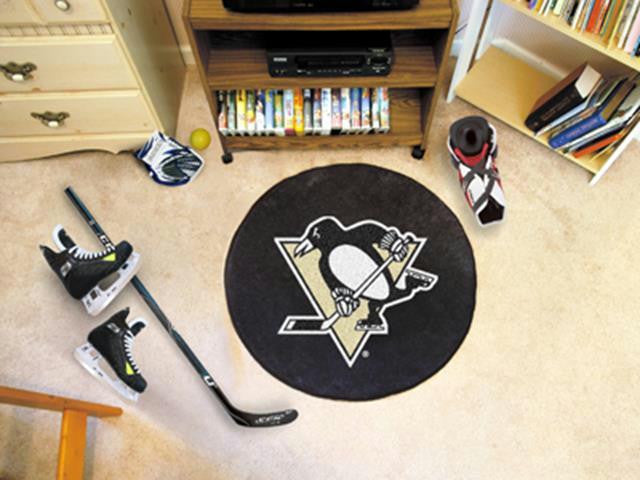 FanMats Pittsburgh Penguins Puck Mat  27 diameter