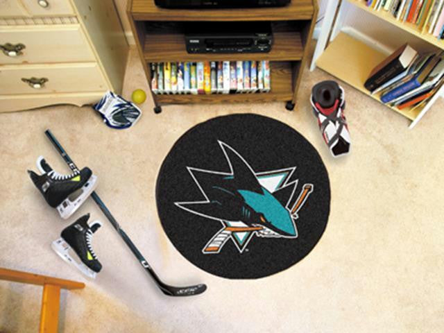 FanMats San Jose Sharks Puck Mat  27 diameter