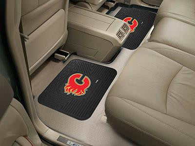 FanMats Calgary Flames  Backseat Utility Mats 2 Pack 14x17