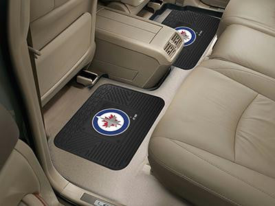 FanMats Winnipeg Jets  Backseat Utility Mats 2 Pack 14x17