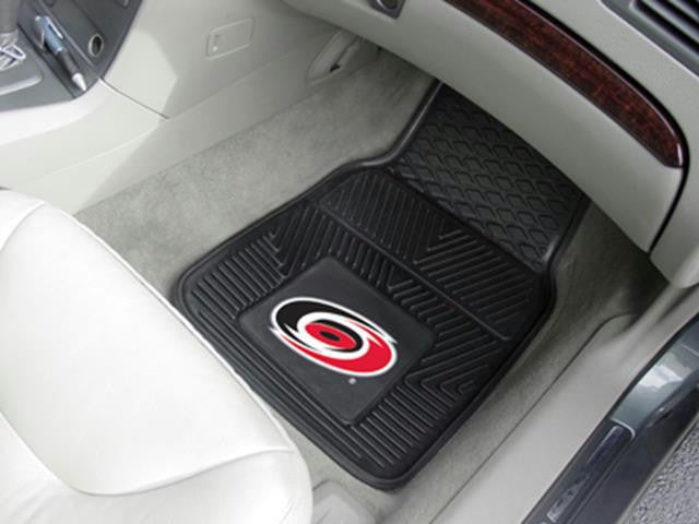 FanMats Carolina Hurricanes 2-pc Heavy Duty Vinyl Car Mat Set 18x27