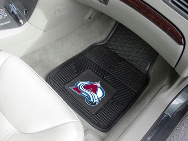 FanMats Colorado Avalanche 2-pc Heavy Duty Vinyl Car Mat Set 18x27